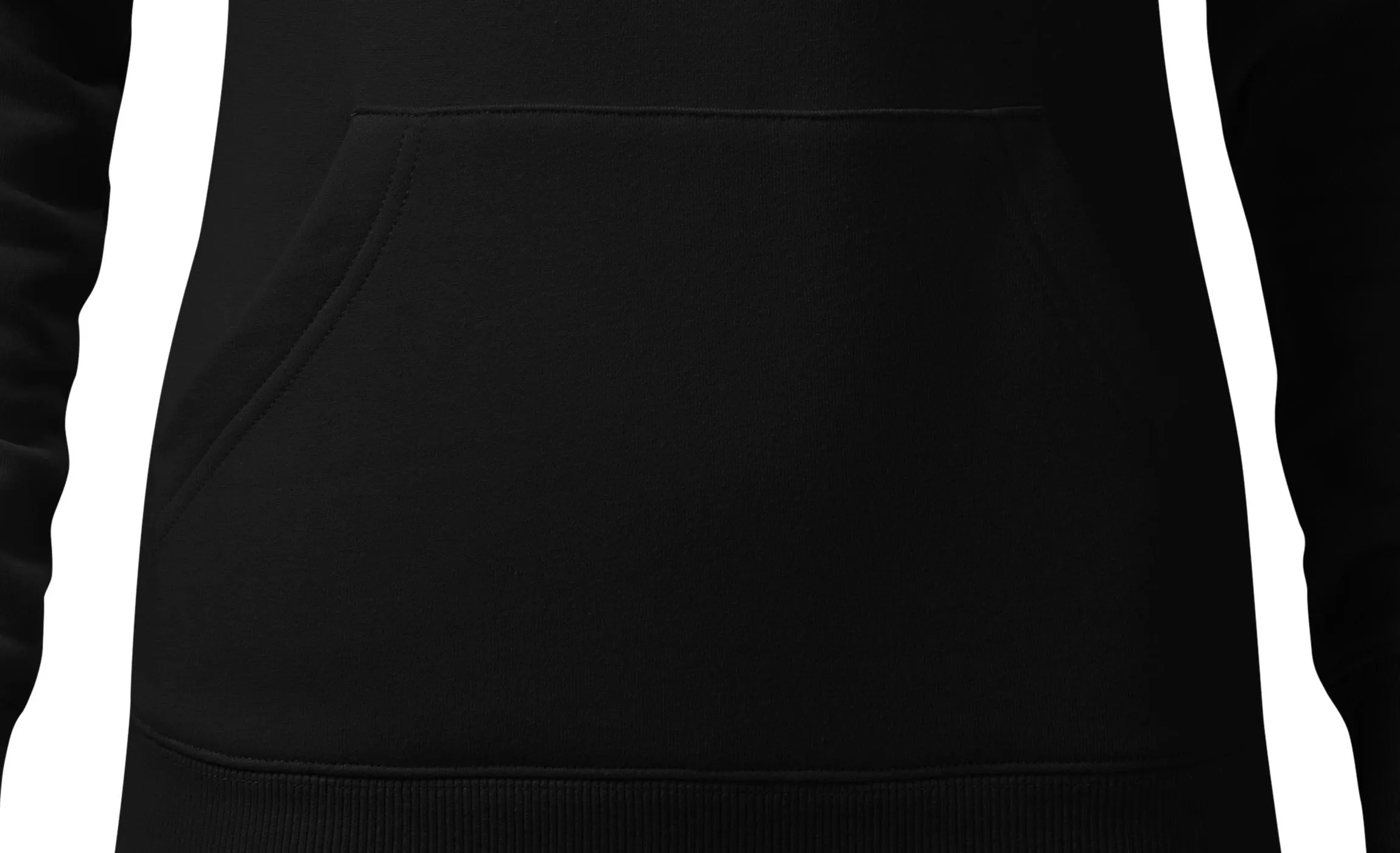 Felpa donna con cappuccio senza zip - Marsupio in stile canguro