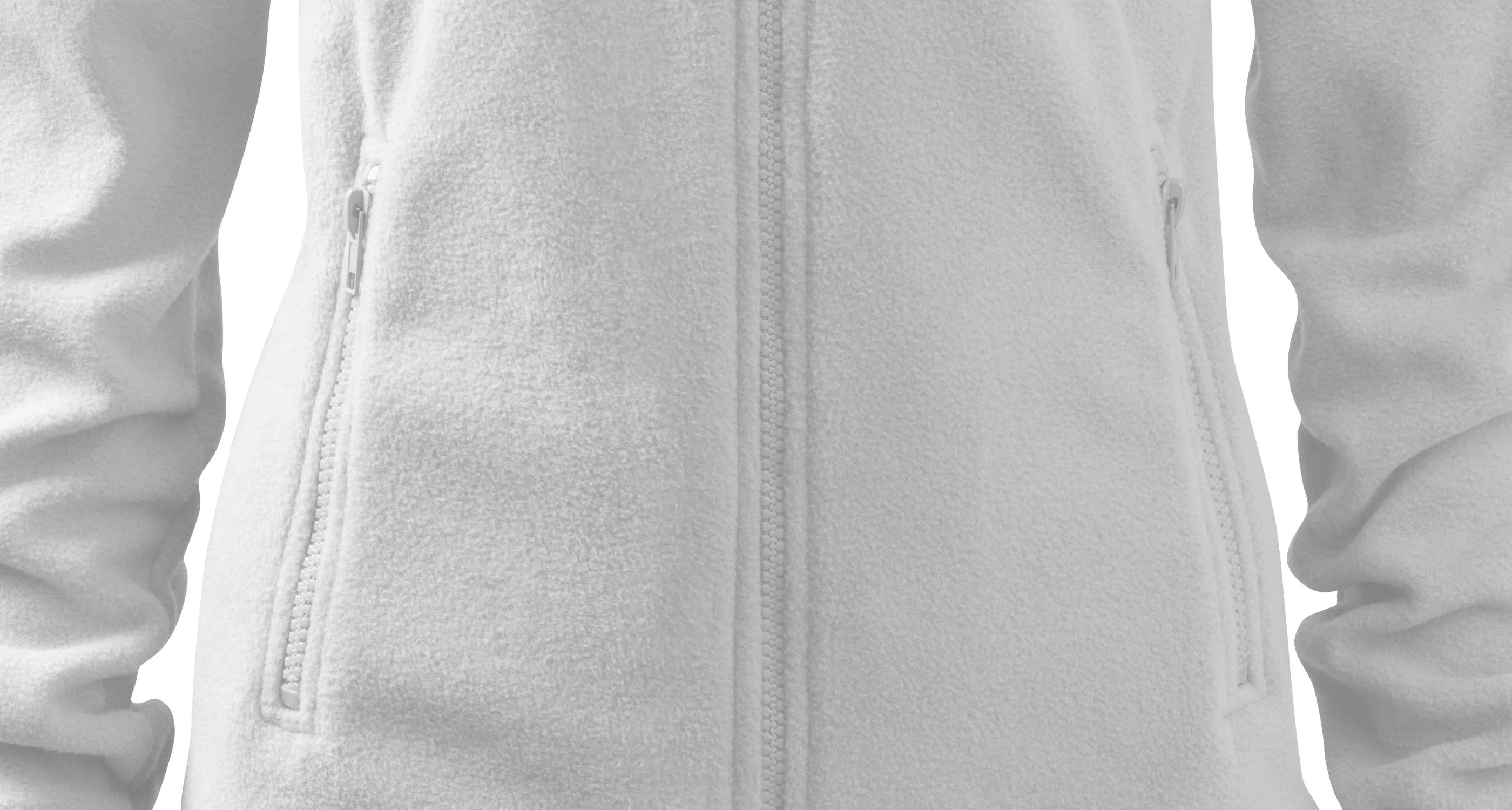 Giacca in pile da donna - Pratiche tasche con cerniera