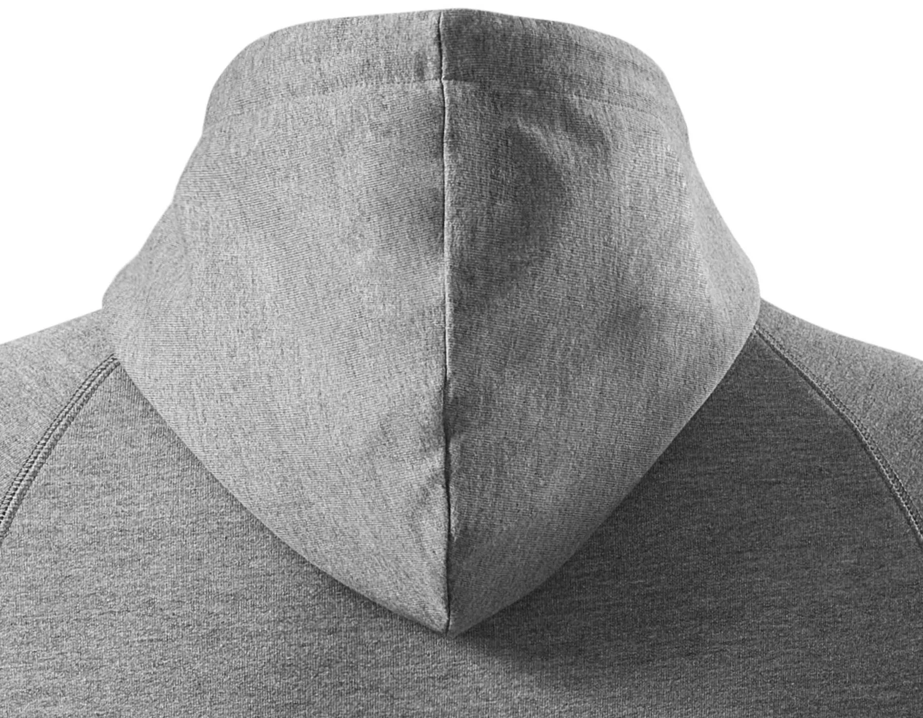 Felpa uomo a contrasto con cappuccio - Cappuccio con coulisse
