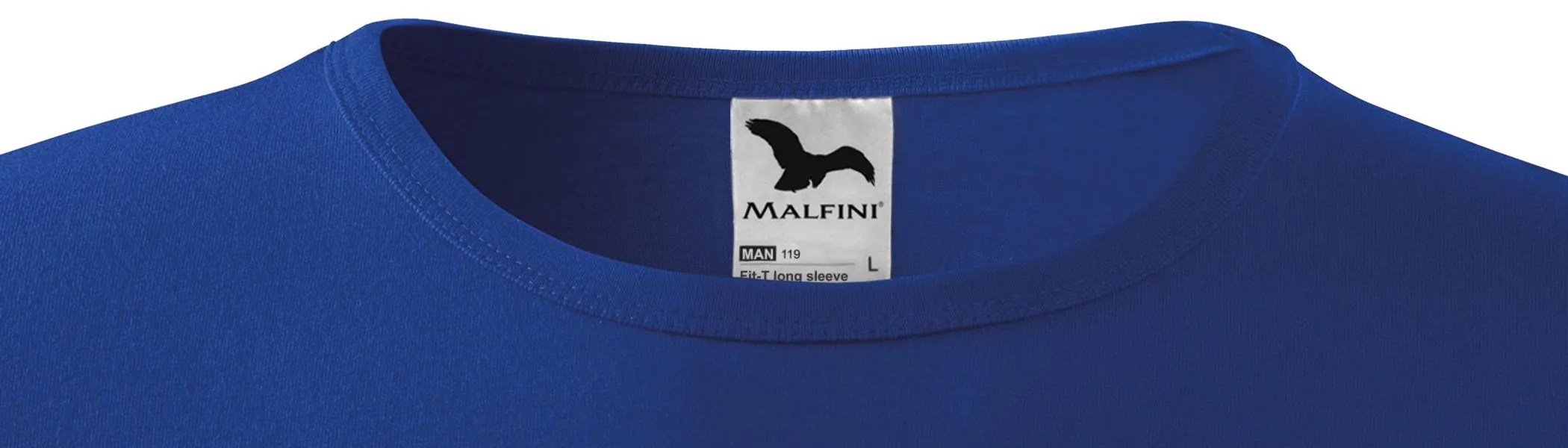 Maglietta a manica lunga da uomo - Scollo tondo classico