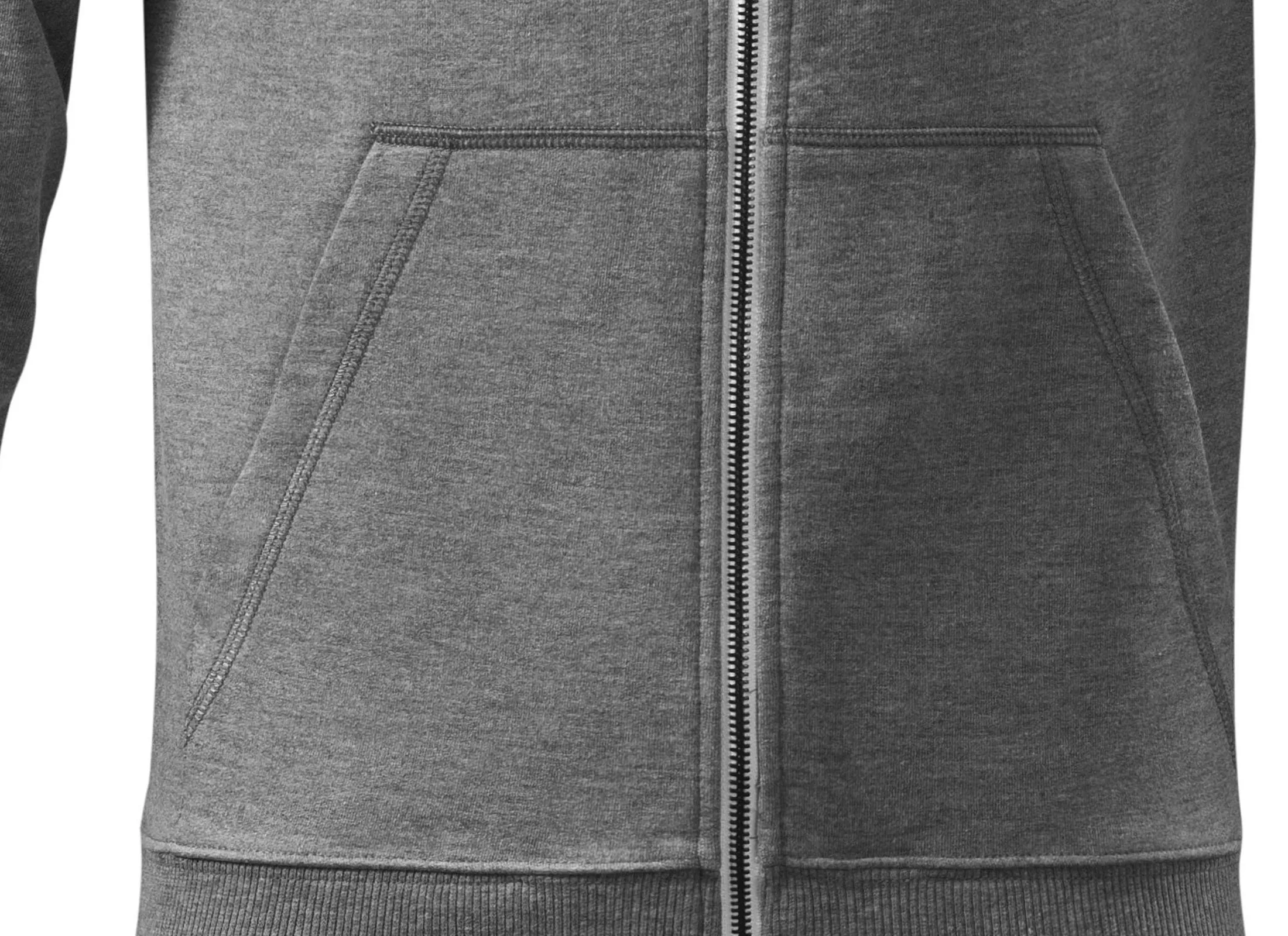 Felpa uomo a contrasto con cappuccio - Tasche a marsupio