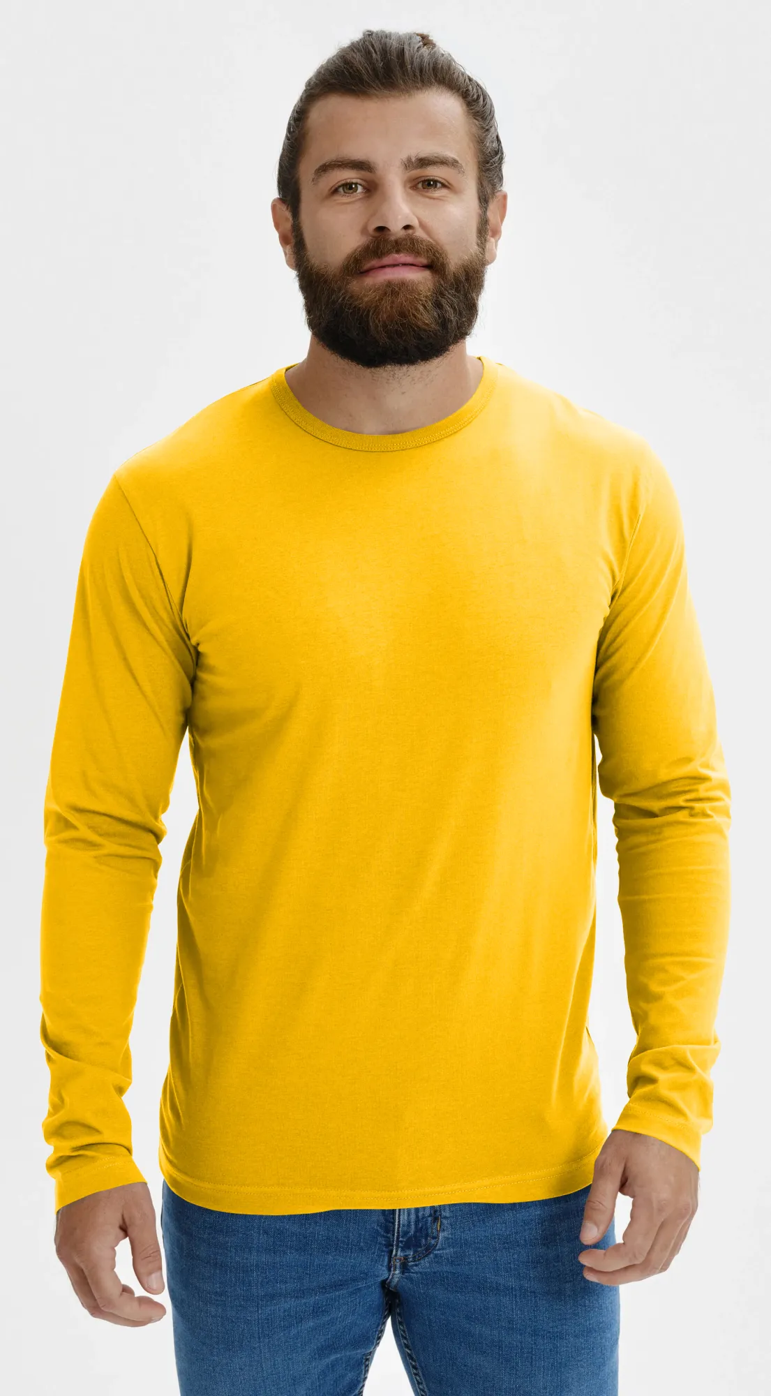 Maglietta Uomo A Collo Alto E Maniche Lunghe - Vestibilità Aderente In Tinta Unita - Morbido Misto Poliestere Ed Elastan, Perfetta Per Autunno E Primavera - 6