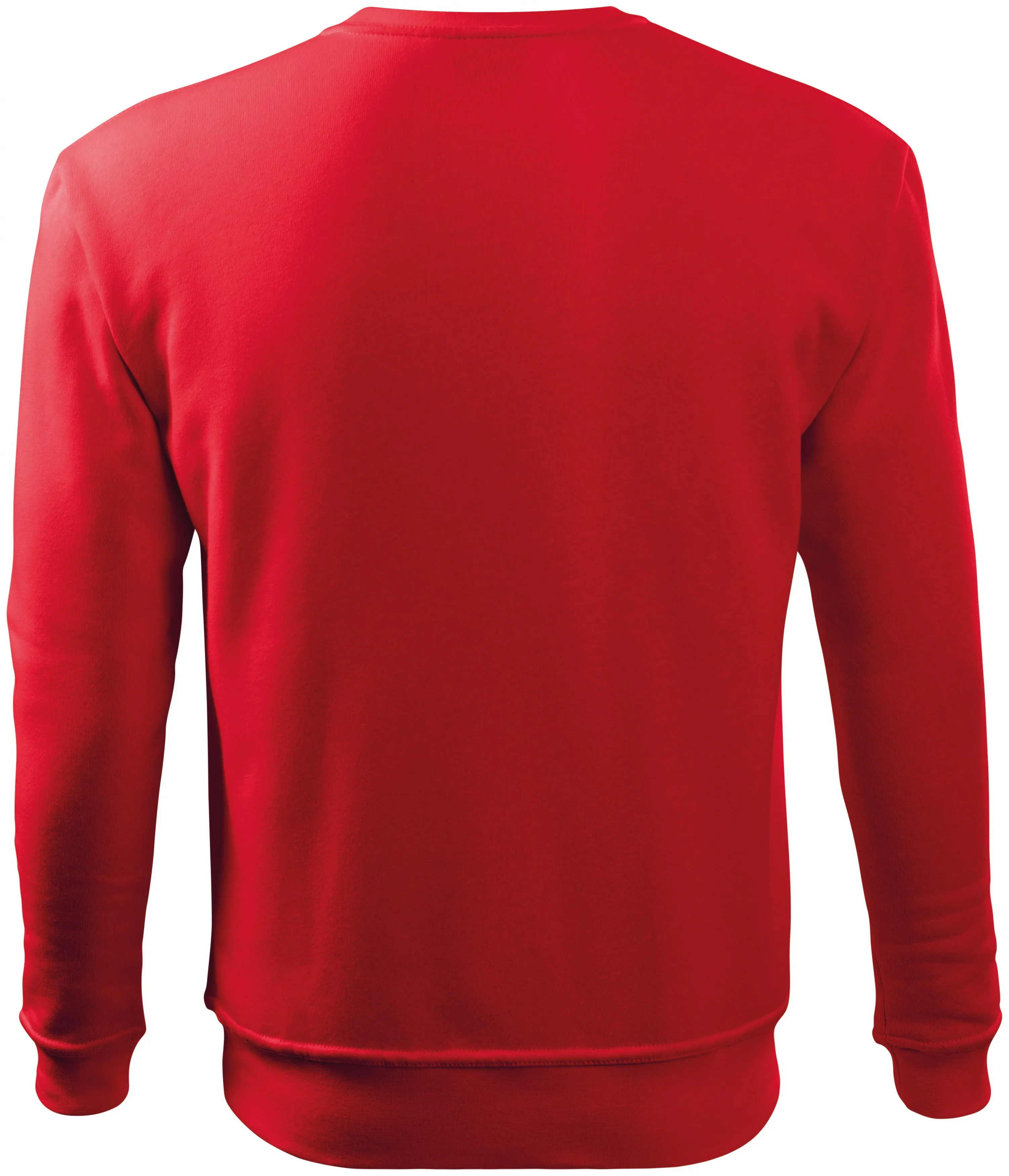 Felpa uomo/bambino sopra la testa, senza cappuccio, rosso, L