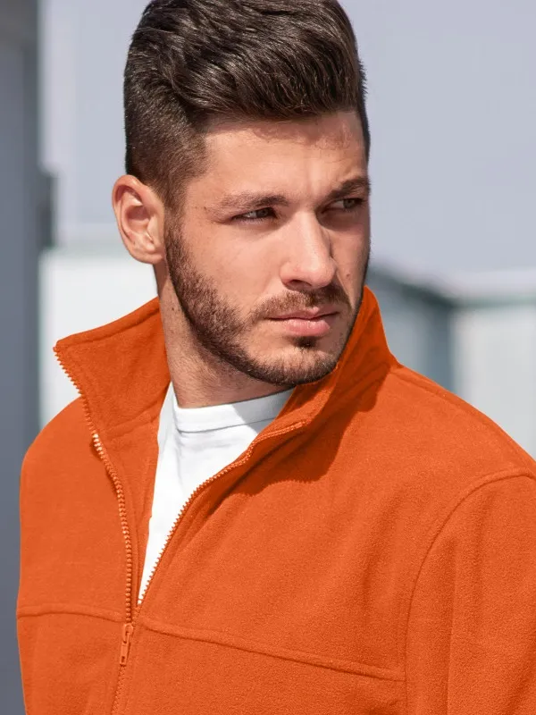 Giacca in pile da uomo - Colletto rialzato per proteggere dal freddo sul collo