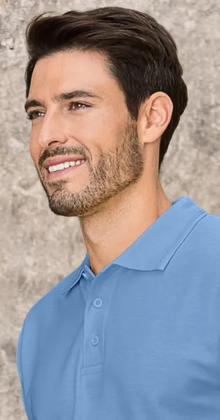 Polo ampia da uomo - Chiusura a 3 bottoni