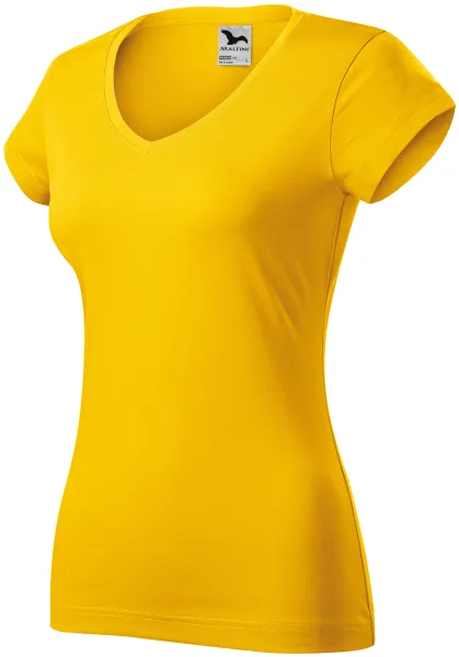 T-shirt donna slim fit con scollo a V - T-shirt da donna per tutti i giorni