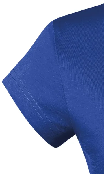 T-shirt donna slim fit con scollo a V - Maniche molto corte