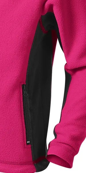 Giacca a contrasto in pile per bambini - Dettagli scuri a contrasto