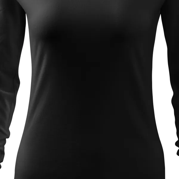 T-shirt aderente da donna, scollo a V - Taglio delicatamente affusolato