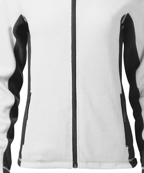 Giacca da donna in pile a contrasto - Taglio leggermente affusolato