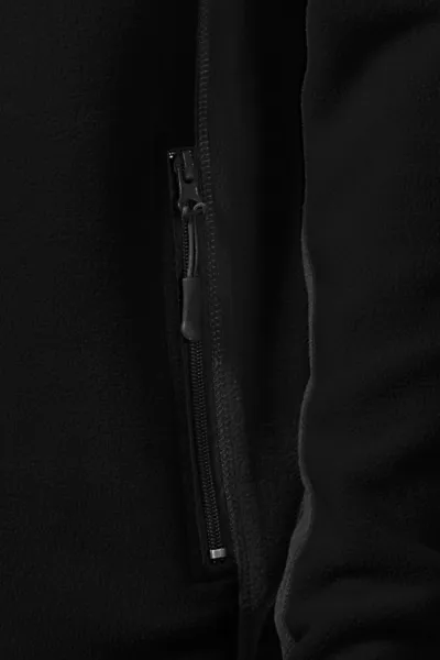 Giacca da uomo in pile a contrasto - Pratiche tasche con cerniera