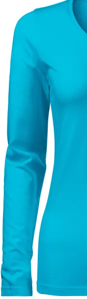 T-shirt aderente da donna con maniche lunghe - Maniche lunghe classiche