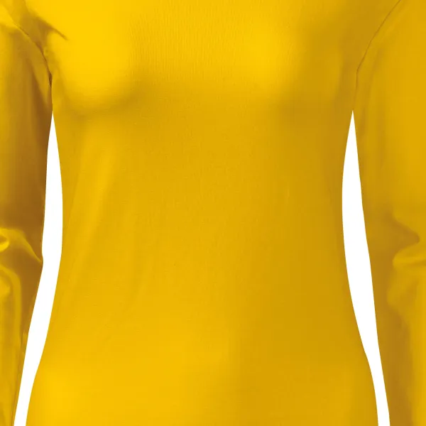 T-shirt aderente da donna con maniche lunghe - Taglio delicatamente affusolato