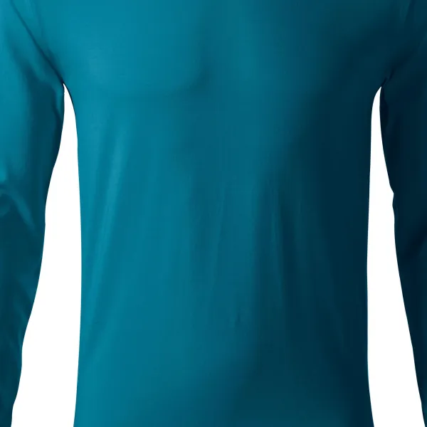 T-shirt da uomo aderente con maniche lunghe - Taglio leggermente aderente