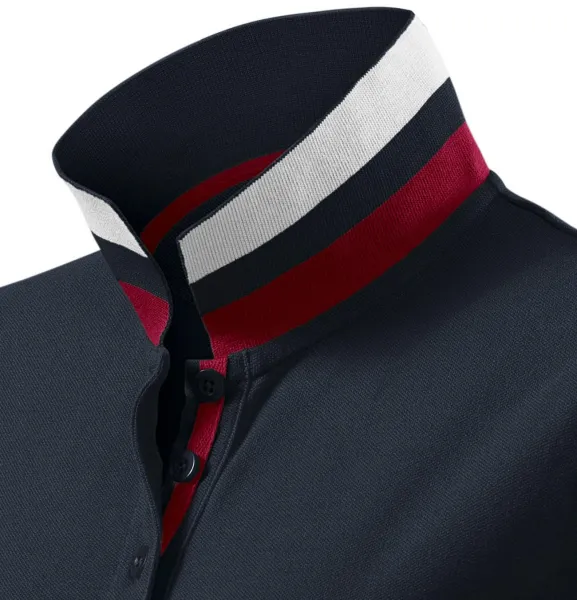 Polo da donna con colletto alzato - Collare con due modi di indossarlo