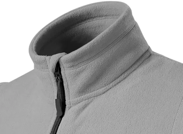 Gilet in pile a contrasto - Colletto rialzato per proteggere dal freddo sul collo
