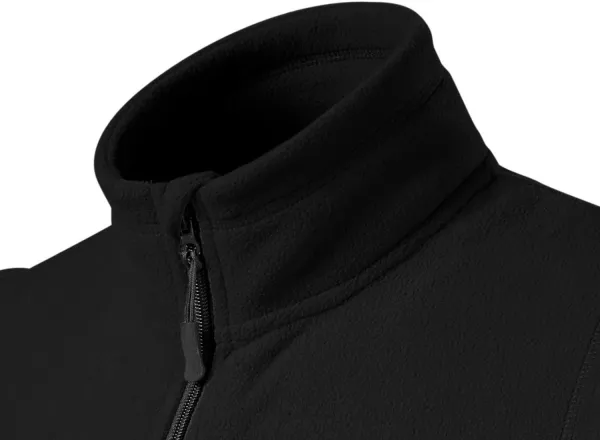 Gilet in pile a contrasto - Colletto rialzato per proteggere dal freddo sul collo