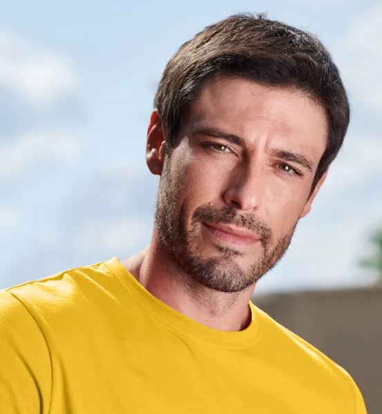 T-shirt semplice da uomo - Scollo tondo classico