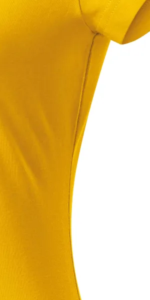 T-shirt donna slim fit con scollo a V - Tagliato con cuciture laterali