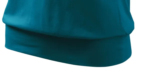 T-shirt da donna alla moda - Orlo inferiore largo della camicia