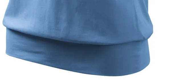 T-shirt da donna alla moda - Orlo inferiore largo della camicia