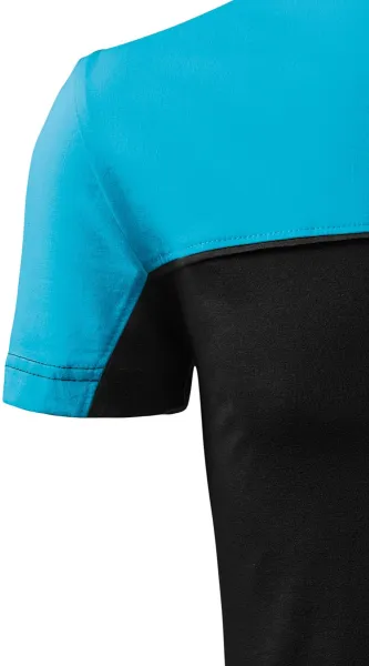 T-shirt in cotone bicolore - Maniche corte classiche