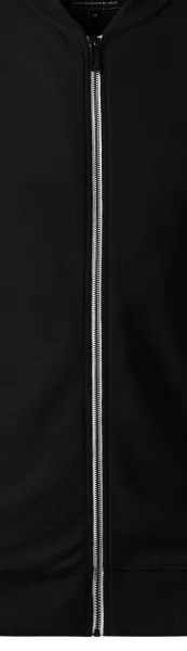 Felpa uomo con tasche nascoste - Cerniera in metallo bianco