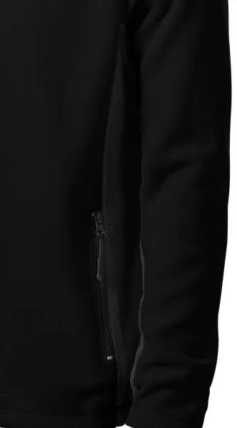 Giacca da uomo in pile a contrasto - Dettagli scuri a contrasto