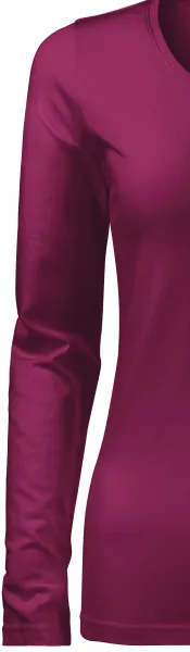 T-shirt aderente da donna con maniche lunghe - Maniche lunghe classiche