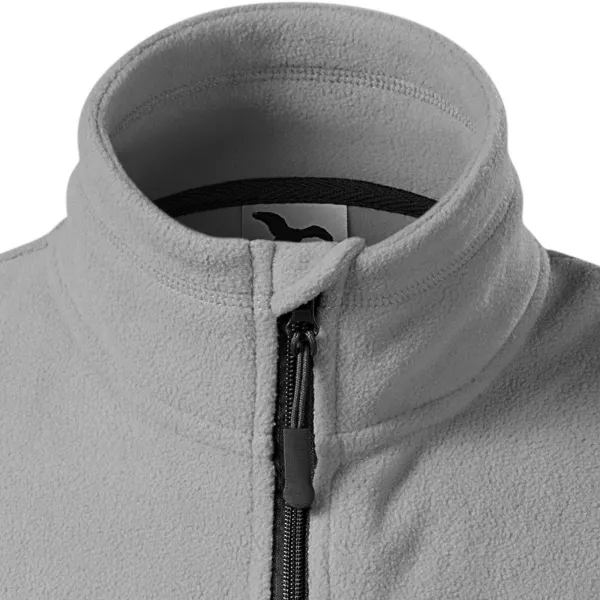 Gilet in pile a contrasto - Chiusura con cerniera fino al mento