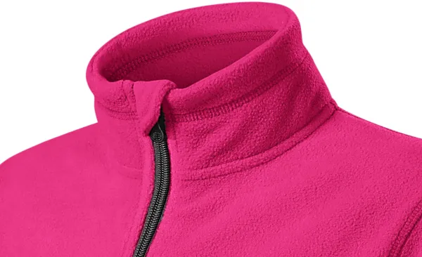 Giacca a contrasto in pile per bambini - Colletto rialzato per proteggere dal freddo sul collo