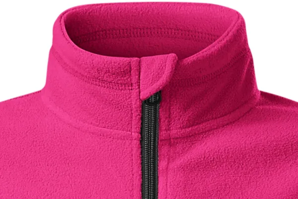 Giacca a contrasto in pile per bambini - Chiusura con cerniera fino al mento