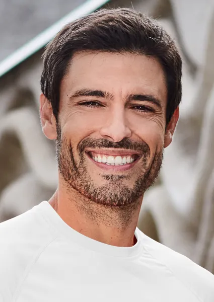 Maglietta sportiva da uomo - Scollo tondo classico