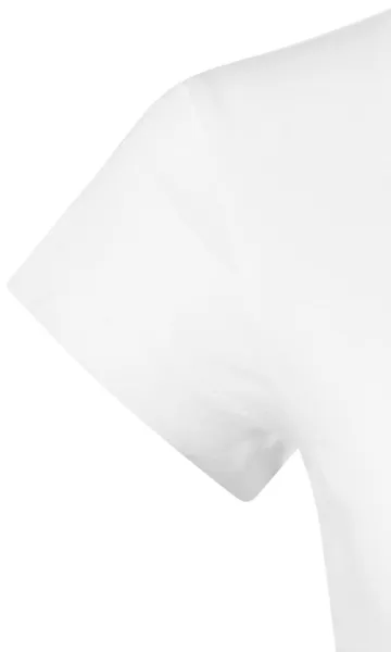 T-shirt donna slim fit con scollo a V - Maniche molto corte