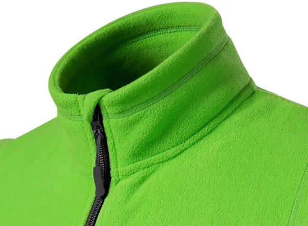 Gilet in pile a contrasto - Colletto rialzato per proteggere dal freddo sul collo