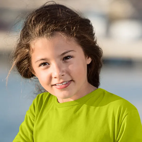 Maglietta a maniche lunghe per bambini - Scollo tondo classico