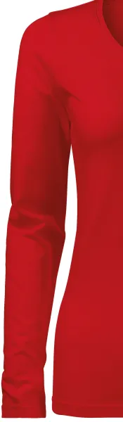 T-shirt aderente da donna con maniche lunghe - Maniche lunghe classiche