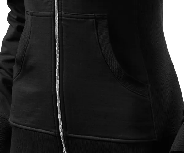 Felpa donna senza cappuccio - Tasche a marsupio