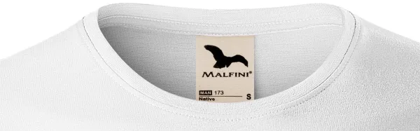 T-shirt da uomo, cotone organico testurizzato - Scollo tondo classico