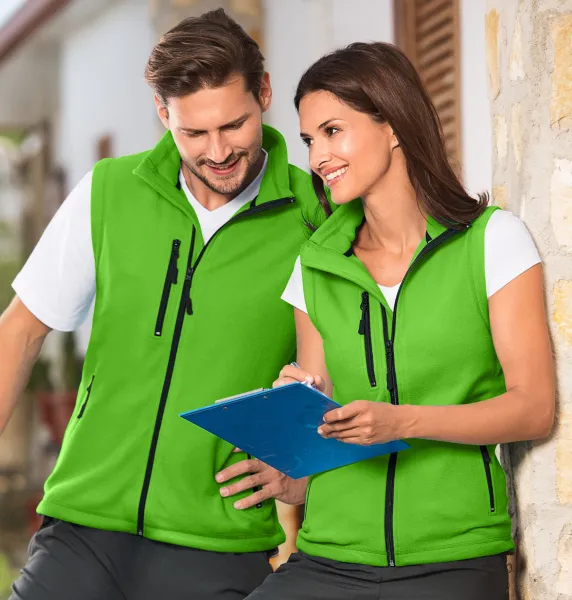 Gilet in pile a contrasto - Gilet in pile unisex - per donna e uomo