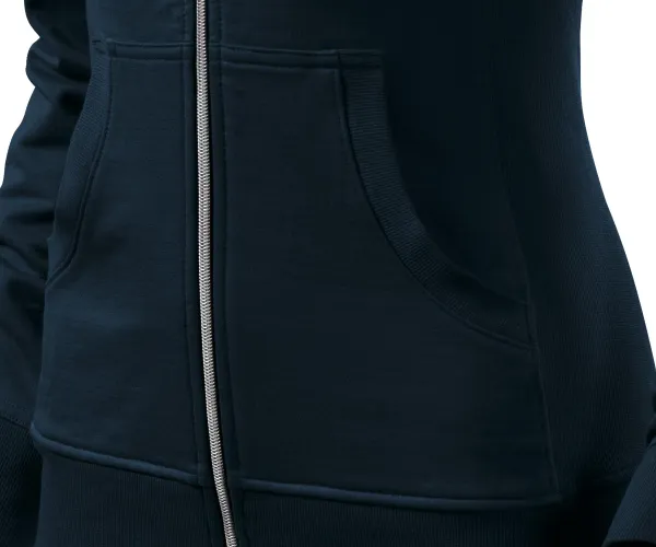 Felpa donna senza cappuccio - Tasche a marsupio