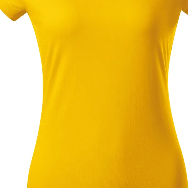 T-shirt donna slim fit con scollo a V - Taglio delicatamente affusolato