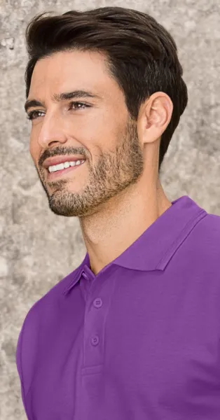 Polo ampia da uomo - Chiusura a 3 bottoni