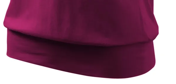 T-shirt da donna alla moda - Orlo inferiore largo della camicia