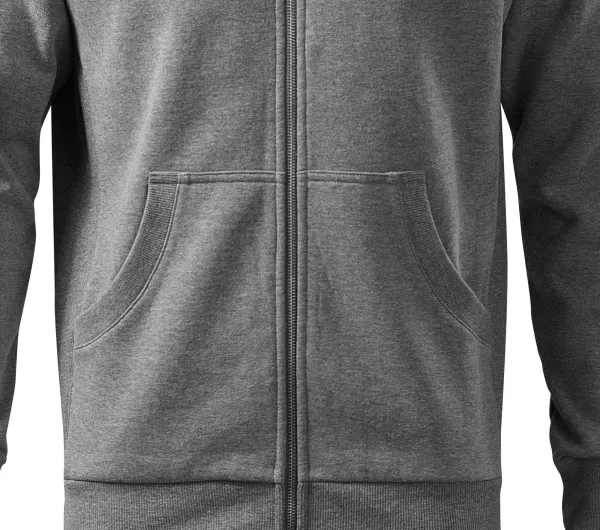 Felpa da uomo semplice senza cappuccio - Vestibilità ampia con cuciture laterali