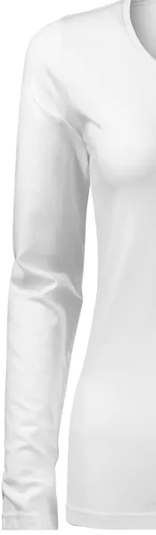 T-shirt aderente da donna con maniche lunghe - Maniche lunghe classiche