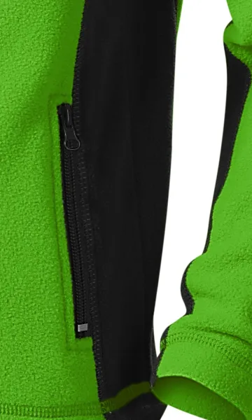 Giacca a contrasto in pile per bambini - Pratiche tasche con cerniera