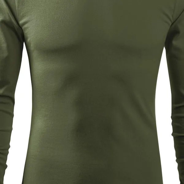 Maglietta a manica lunga da uomo - Taglio leggermente aderente