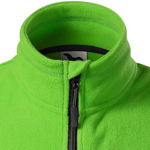 Gilet in pile a contrasto - Chiusura con cerniera fino al mento