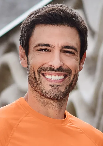 Maglietta sportiva da uomo - Scollo tondo classico